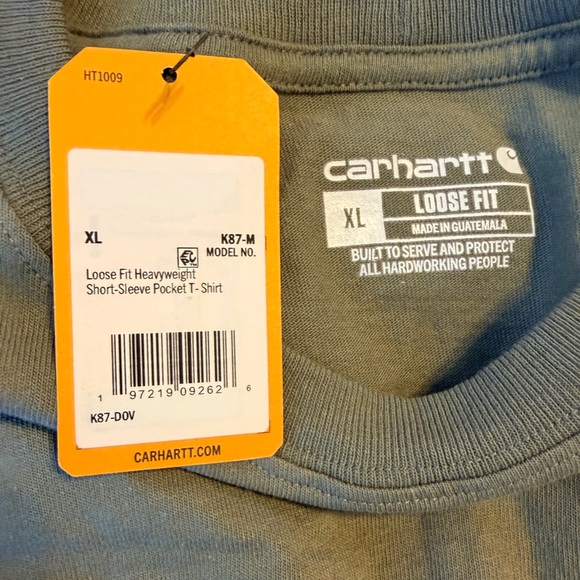 Carhartt olive green loose fit pocket t-shirt XL - Picture 3 of 3
